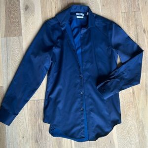 NWOT Calvin Klein Men’s Button Down, Navy